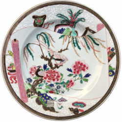 Famille rose Porcelain Yongzheng (1723-1735), Chine