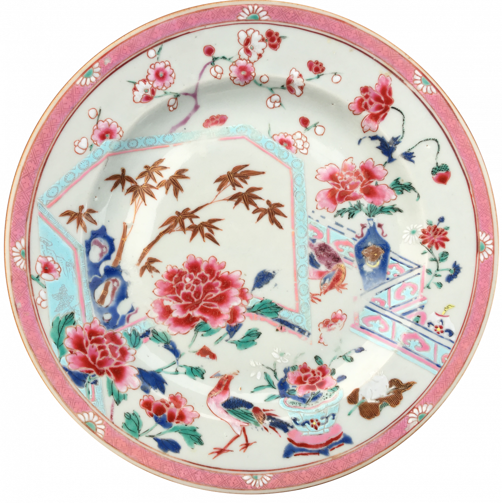 Famille rose Porcelaine Yongzheng (1723-1735), Chine