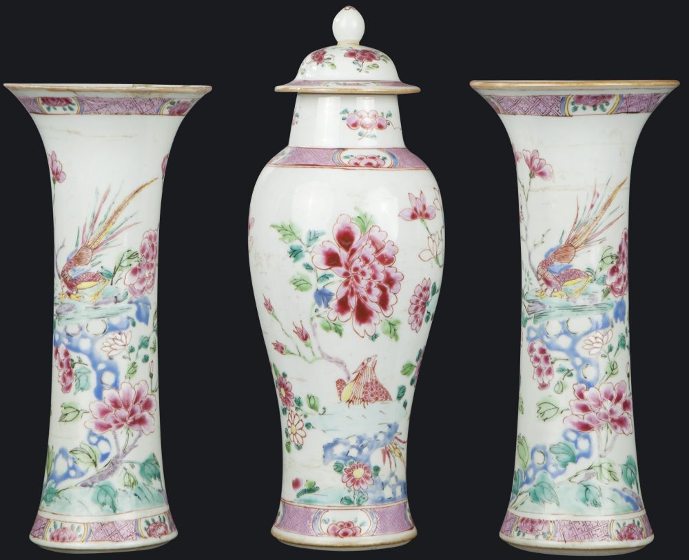 Famille rose Porcelain Yongzheng (1723-1735), Chine