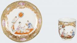Famille rose Porcelain fin de l'époque Yongzheng (1723-1735), début de l'époque Qianlong (1735-1795), Chine