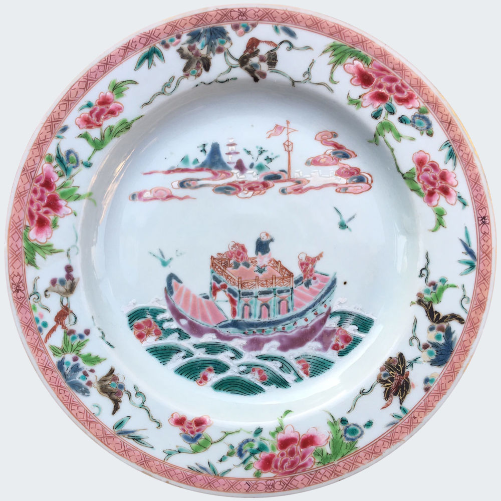 Famille rose Porcelain Yongzheng (1723-1735), Chine