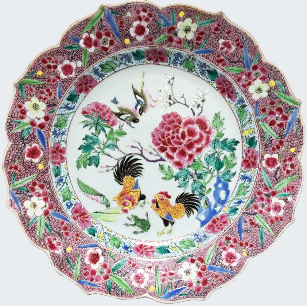 Famille rose Porcelaine Fin de la période Yongzheng (1723-1735), début de la période Qianlong (1736-1795), Chine