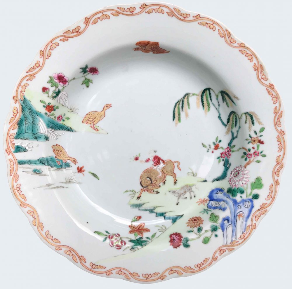 Famille rose Porcelaine Qianlong (1735-1795), Circa 1735-1750, Chine