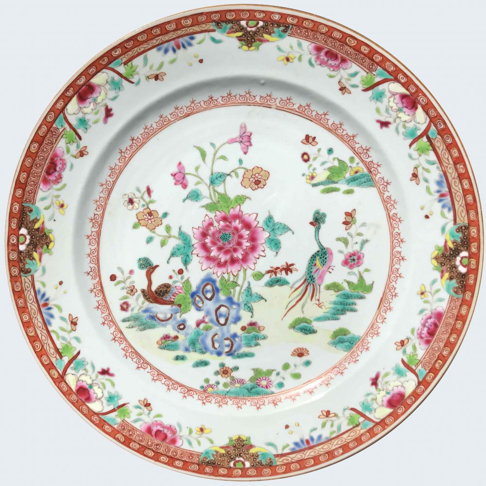 Famille rose Porcelaine Qianlong (1735-1795), circa 1775, Chine Famille rose Porcelaine Qianlong (1735-1795), circa 1775, Chine