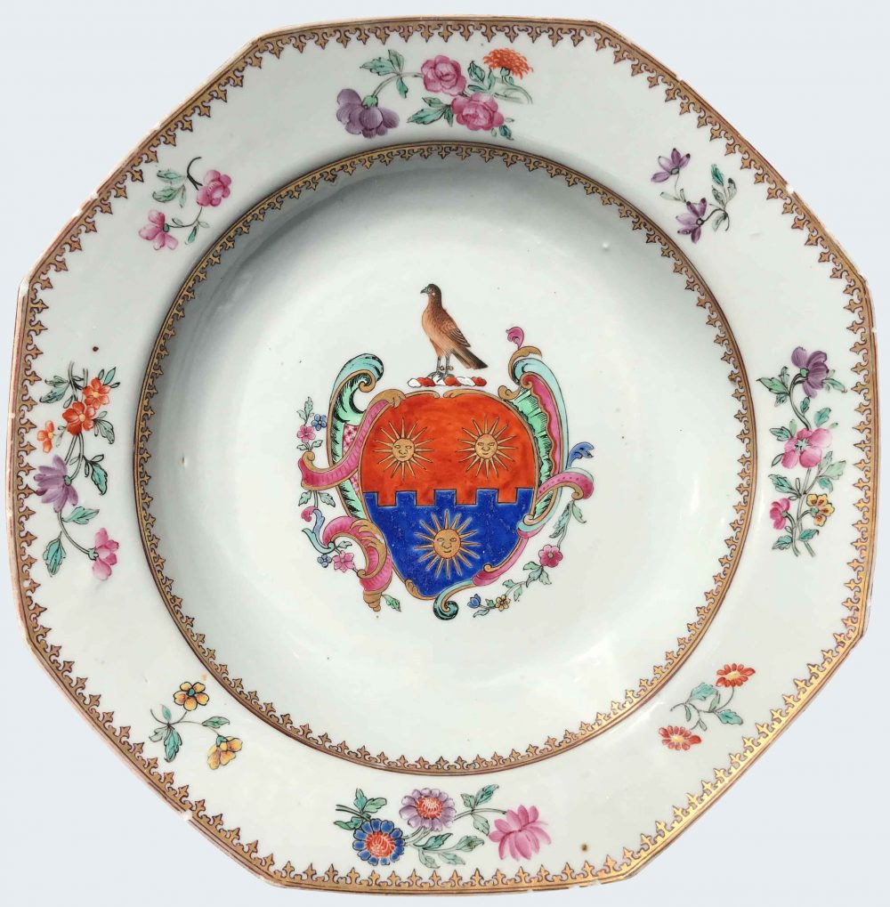 Famille rose Porcelaine Qianlong (1735-1795), circa 1755, Chine