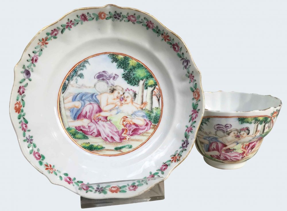 Famille rose Porcelaine Qianlong (1735-1795), circa 1785, Chine