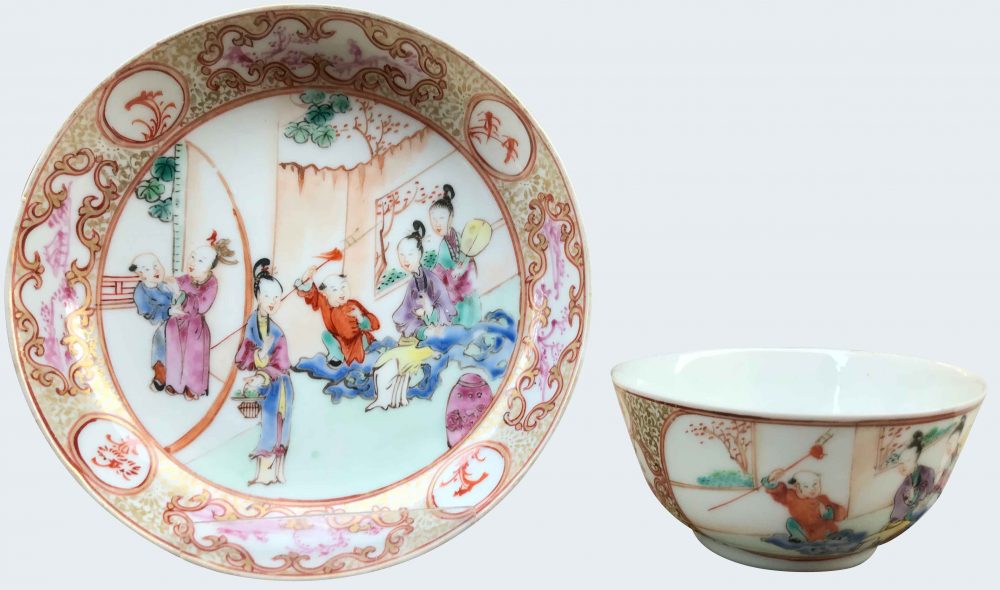 Famille rose Porcelaine Qianlong (1735-1795), circa 1740/50, Chine