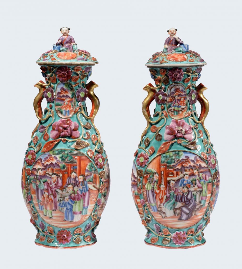 Porcelaine Qianlong (1735-1795), circa 1785, Chine Porcelaine Qianlong (1735-1795), circa 1785, Chine