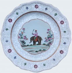 Porcelaine Qianlong (1735-1795), circa 1760, Chine Porcelaine Qianlong (1735-1795), circa 1760, Chine