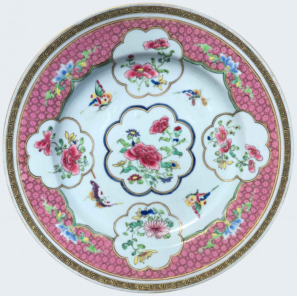 Famille rose Porcelain Yongzheng (1723-1735), Chine