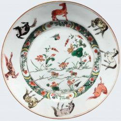 Famille verte Porcelaine Fin de l'époque Kangxi (1662-1722) - début de l'époque Yongzheng (1723-1735), ca. 1720/1730, Chine