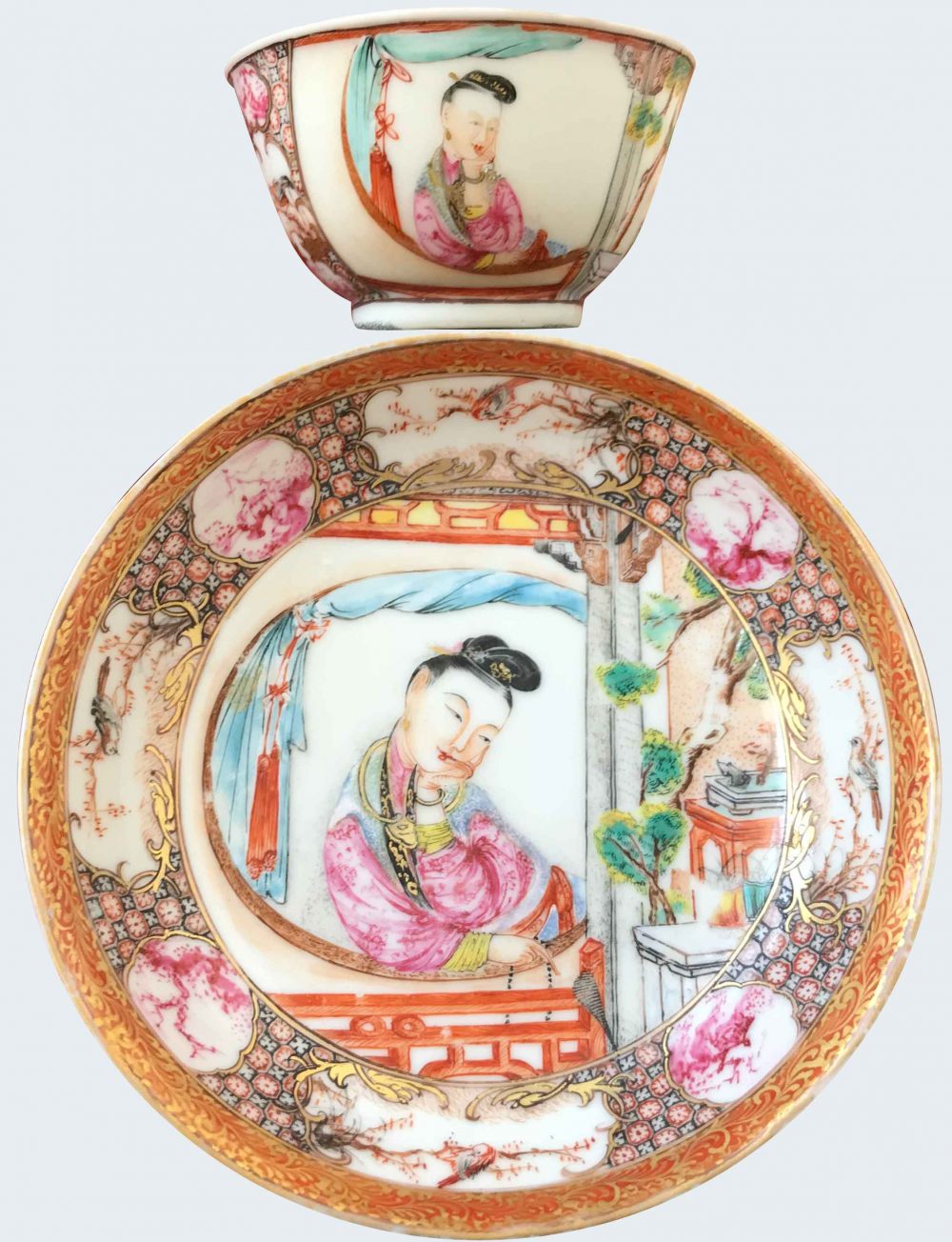 Famille rose Porcelaine Qianlong (1735-1795), circa 1750, Chine Famille rose Porcelaine Qianlong (1735-1795), circa 1750, Chine