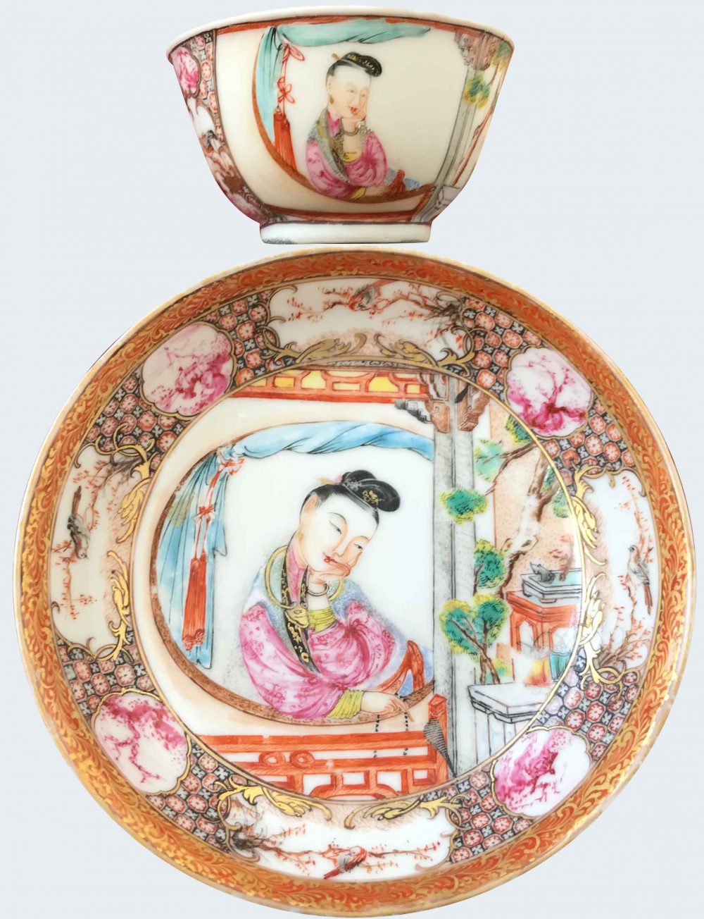 Famille rose Porcelaine Qianlong (1735-1795), circa 1750, Chine