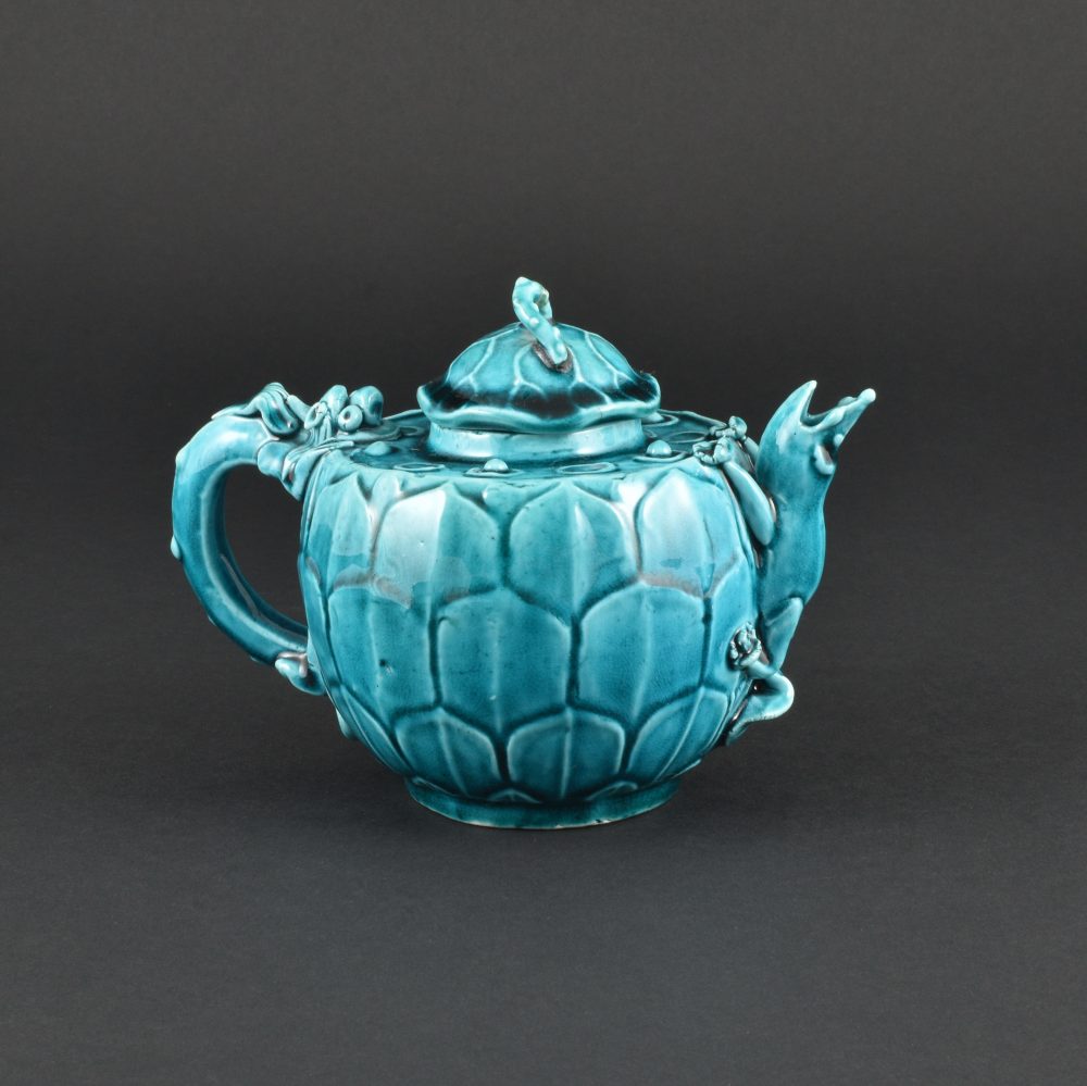 Biscuit de porcelaine émaillé turquoise Kangxi (1662-1722), Chine