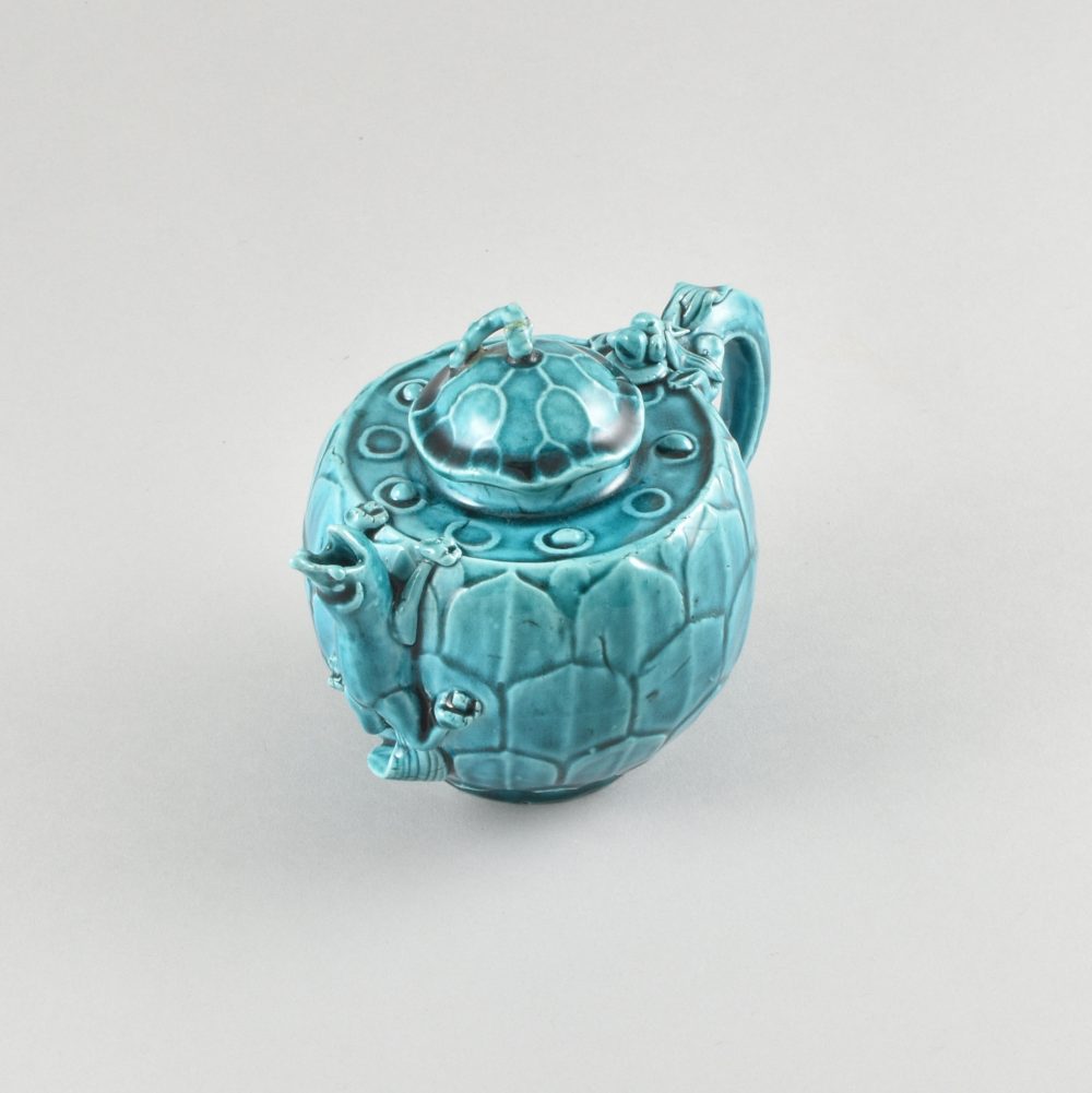 Biscuit de porcelaine émaillé turquoise Kangxi (1662-1722), Chine