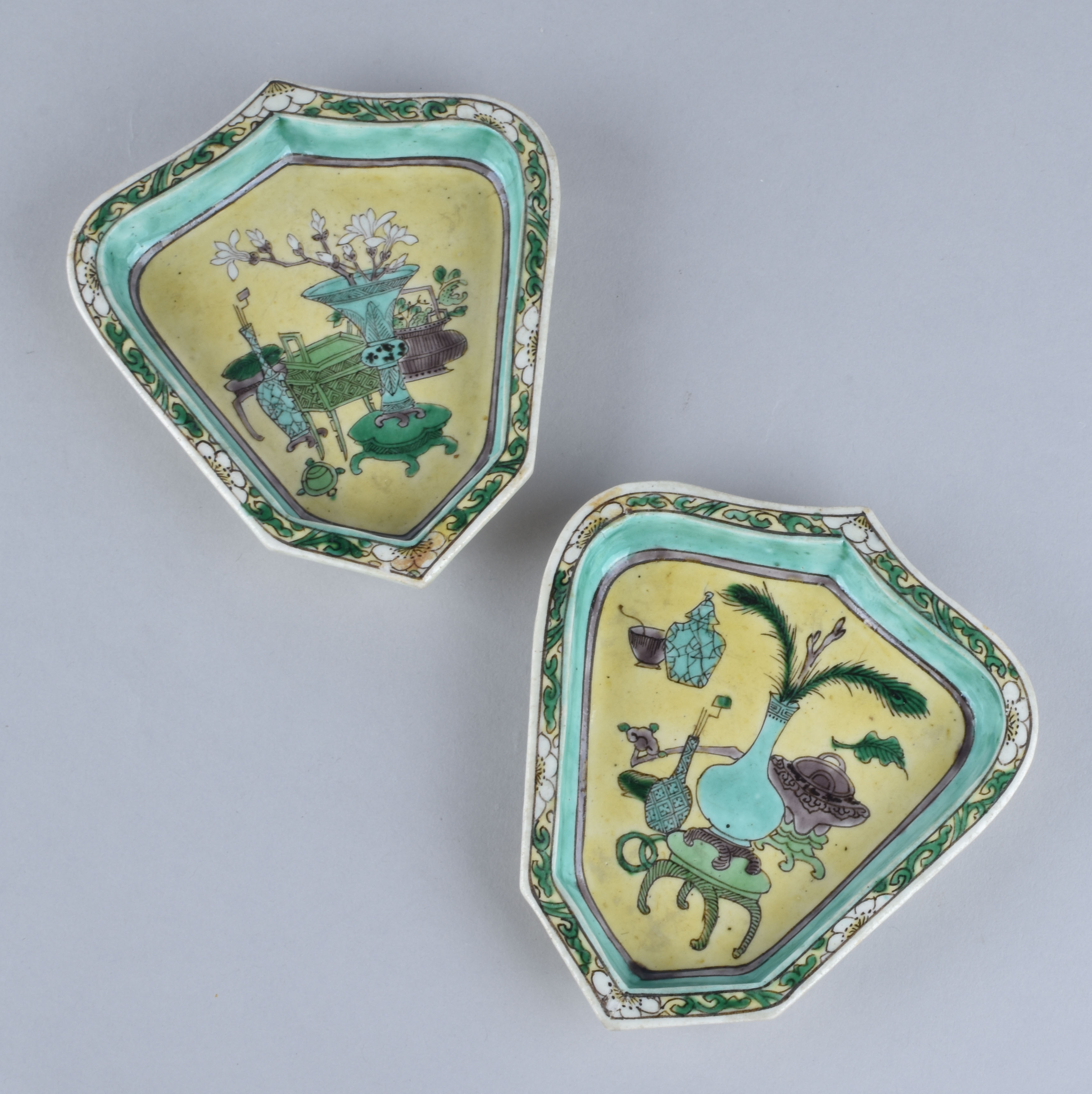 Famille verte Porcelaine (biscuit) Kangxi (1662-1722), Chine