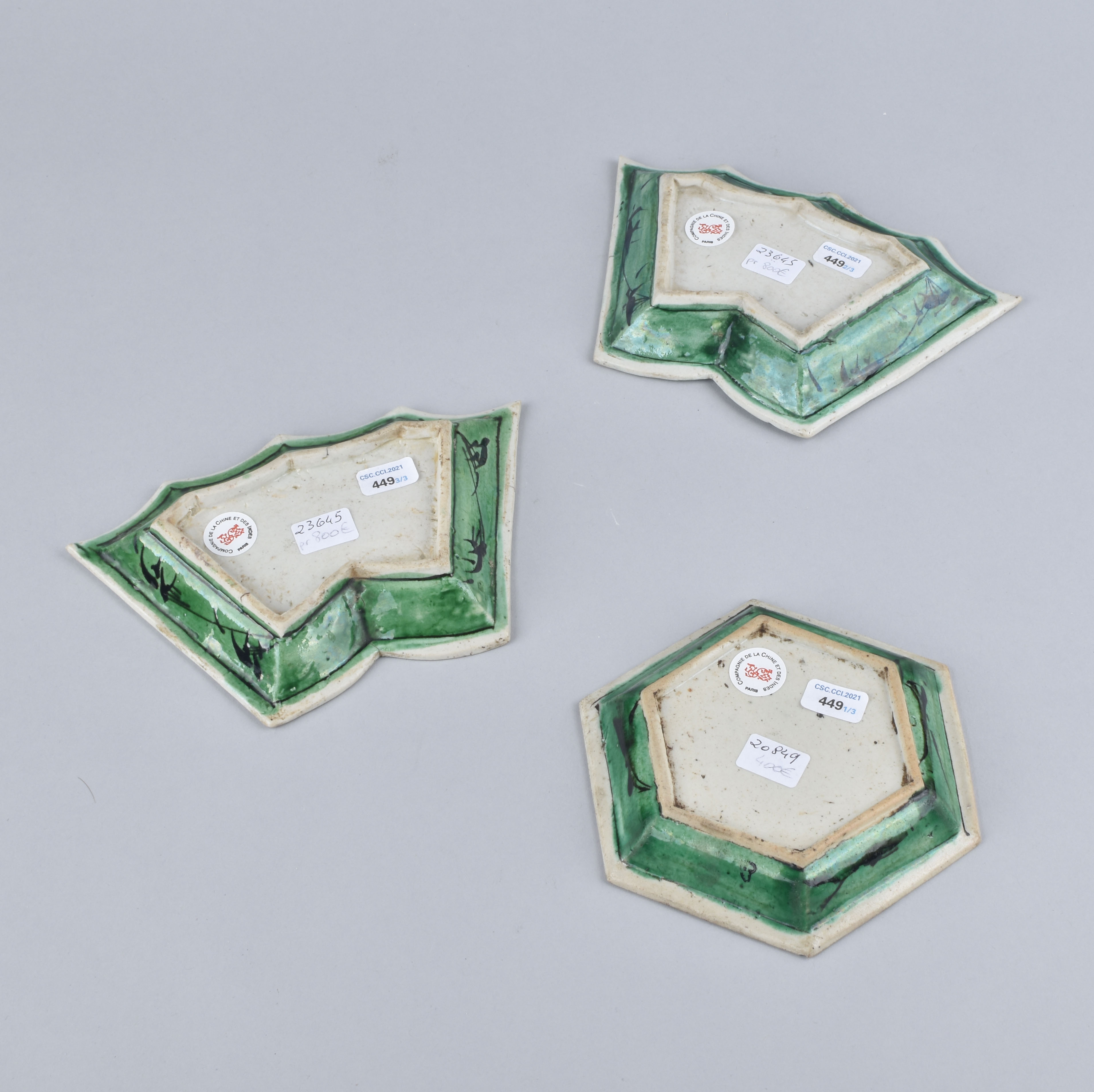 Famille verte Porcelaine (biscuit) Kangxi (1662-1722), Chine Famille verte Porcelaine (biscuit) Kangxi (1662-1722), Chine