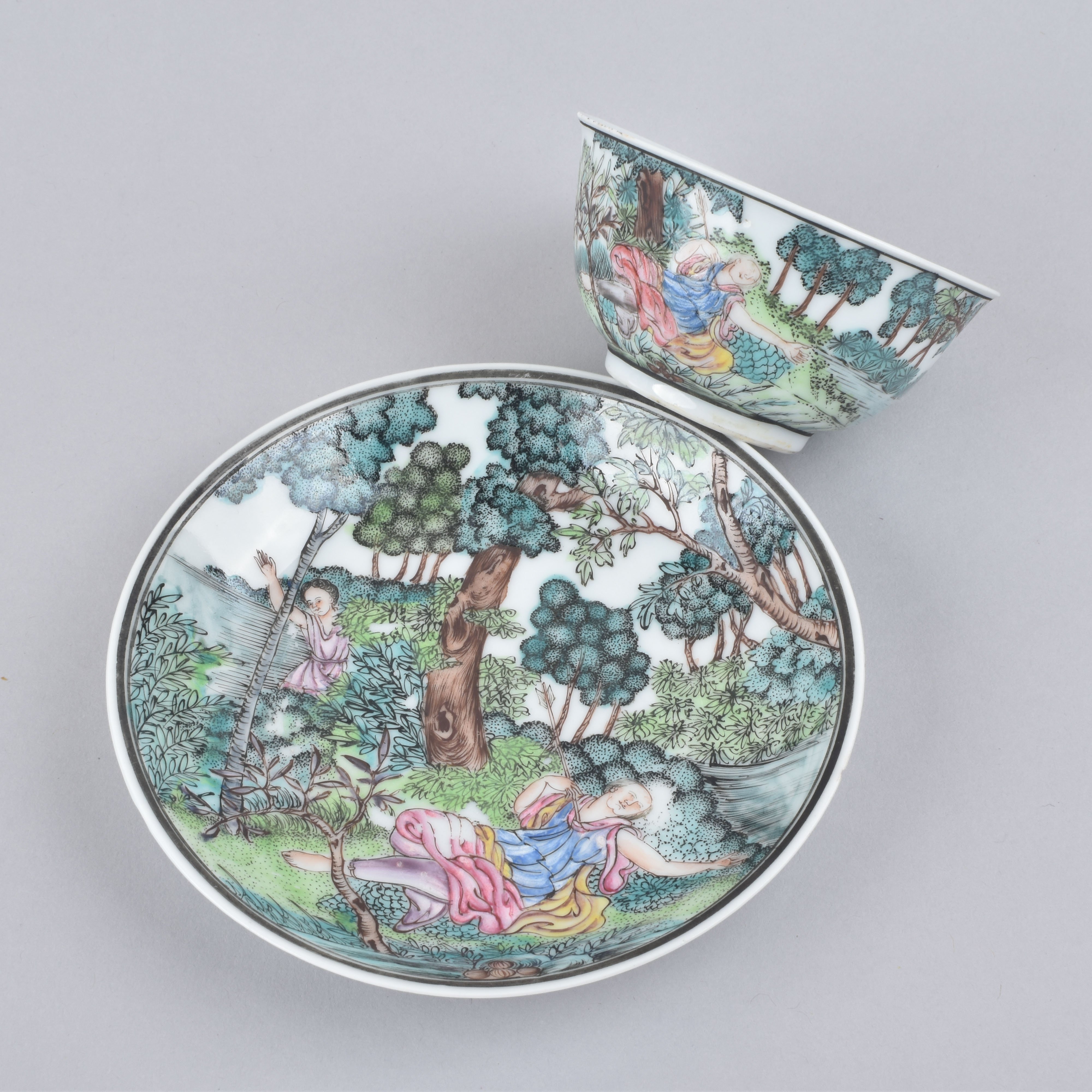 Porcelaine Qianlong (1735-1795), circa 1740, Chine Porcelaine Qianlong (1735-1795), circa 1740, Chine