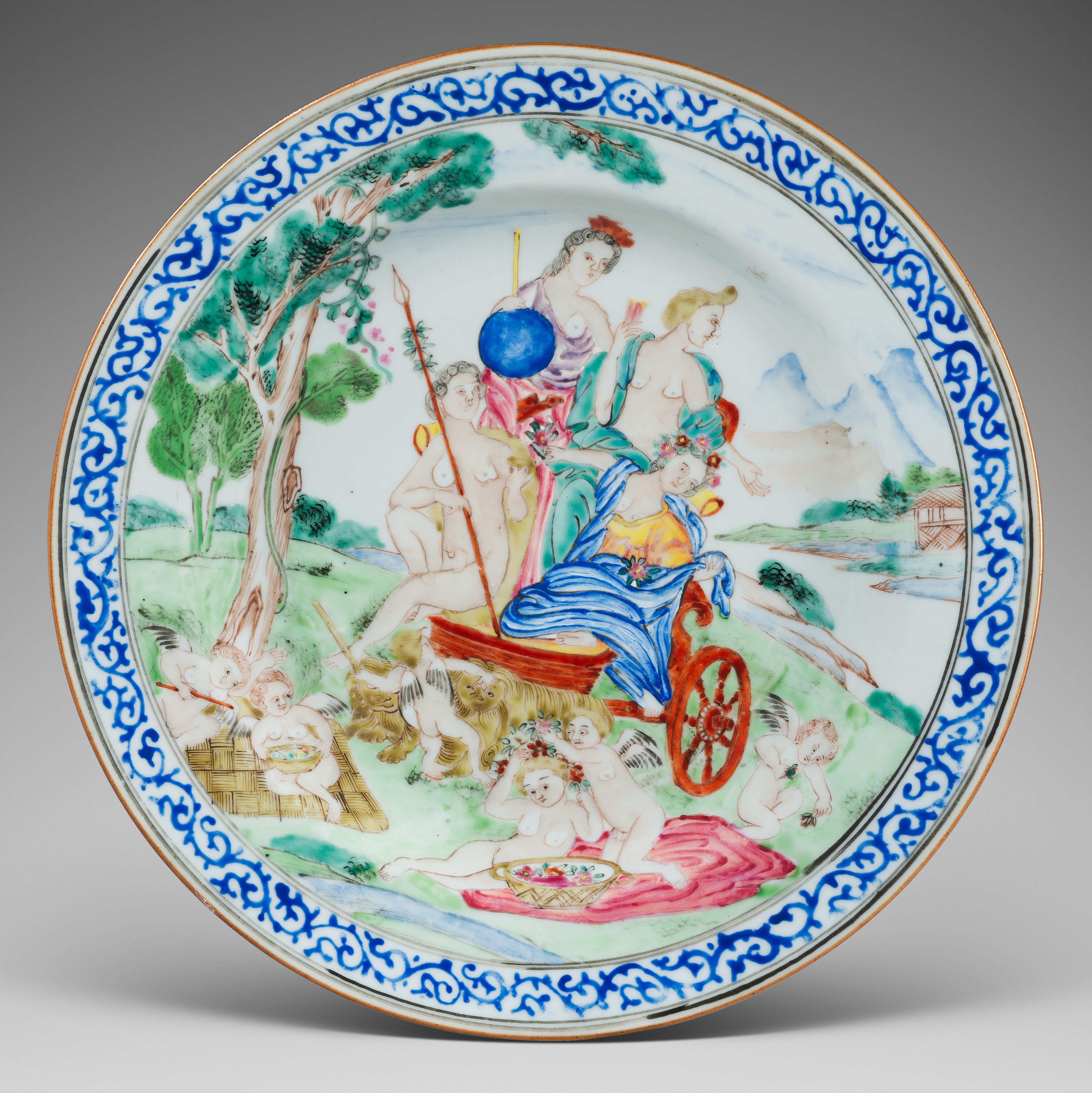 Famille rose Porcelaine Qianlong (1736-1795), Chine