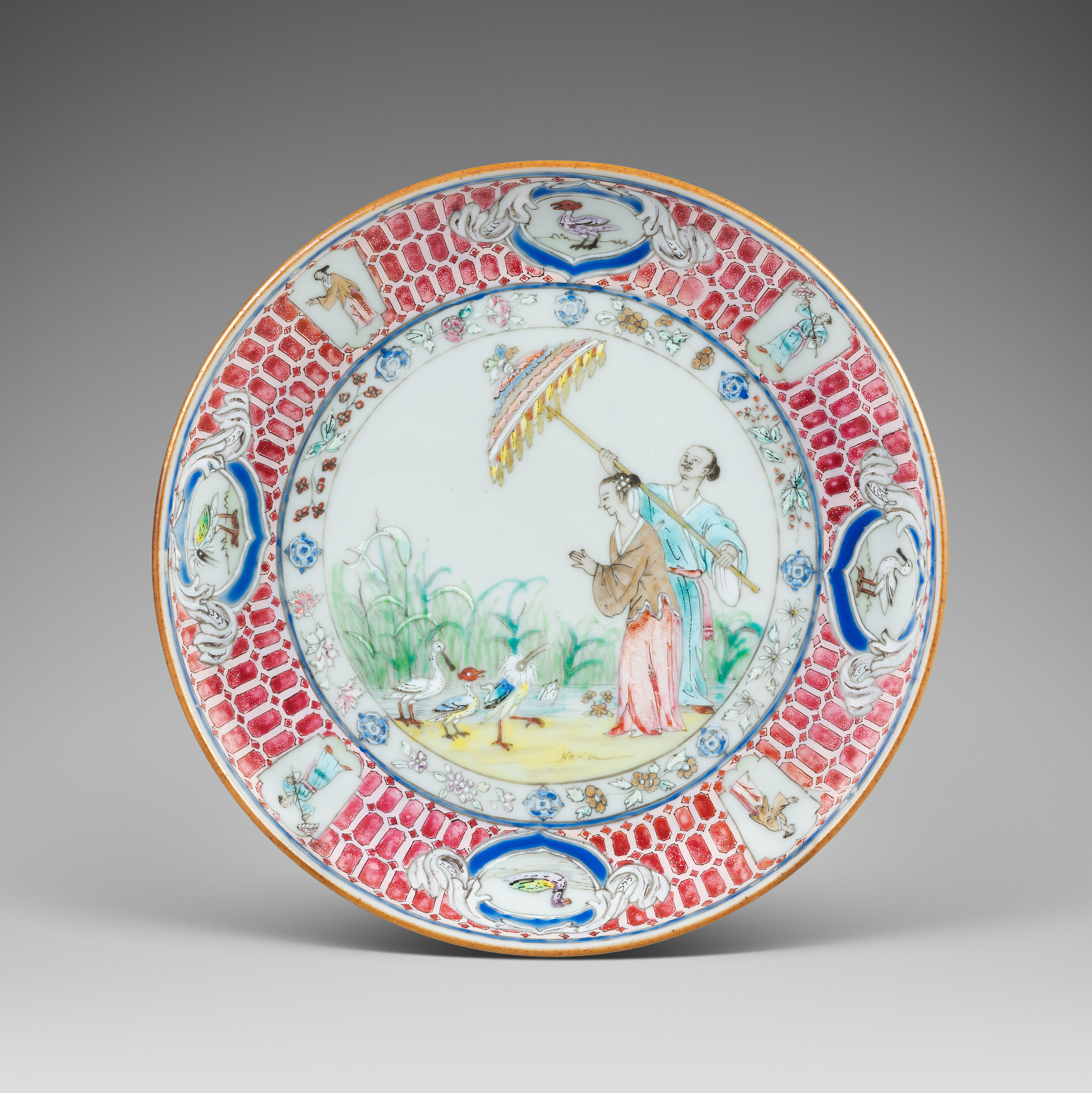 Famille rose Porcelaine Qianlong (1736-1795), circa 1738, Chine