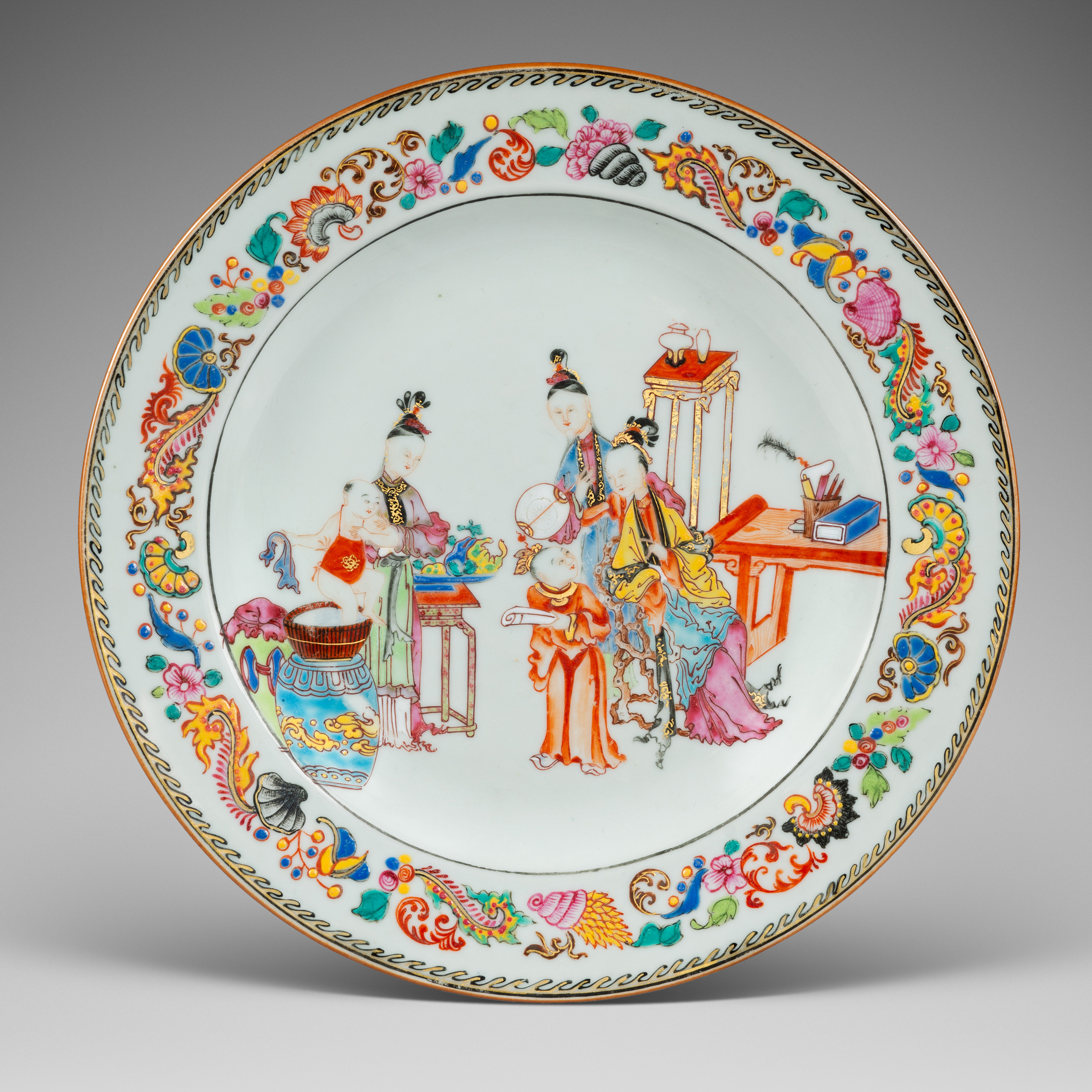 Famille rose Porcelaine Yongzheng (1723-1735) / Qianlong (1736-1795), Chine