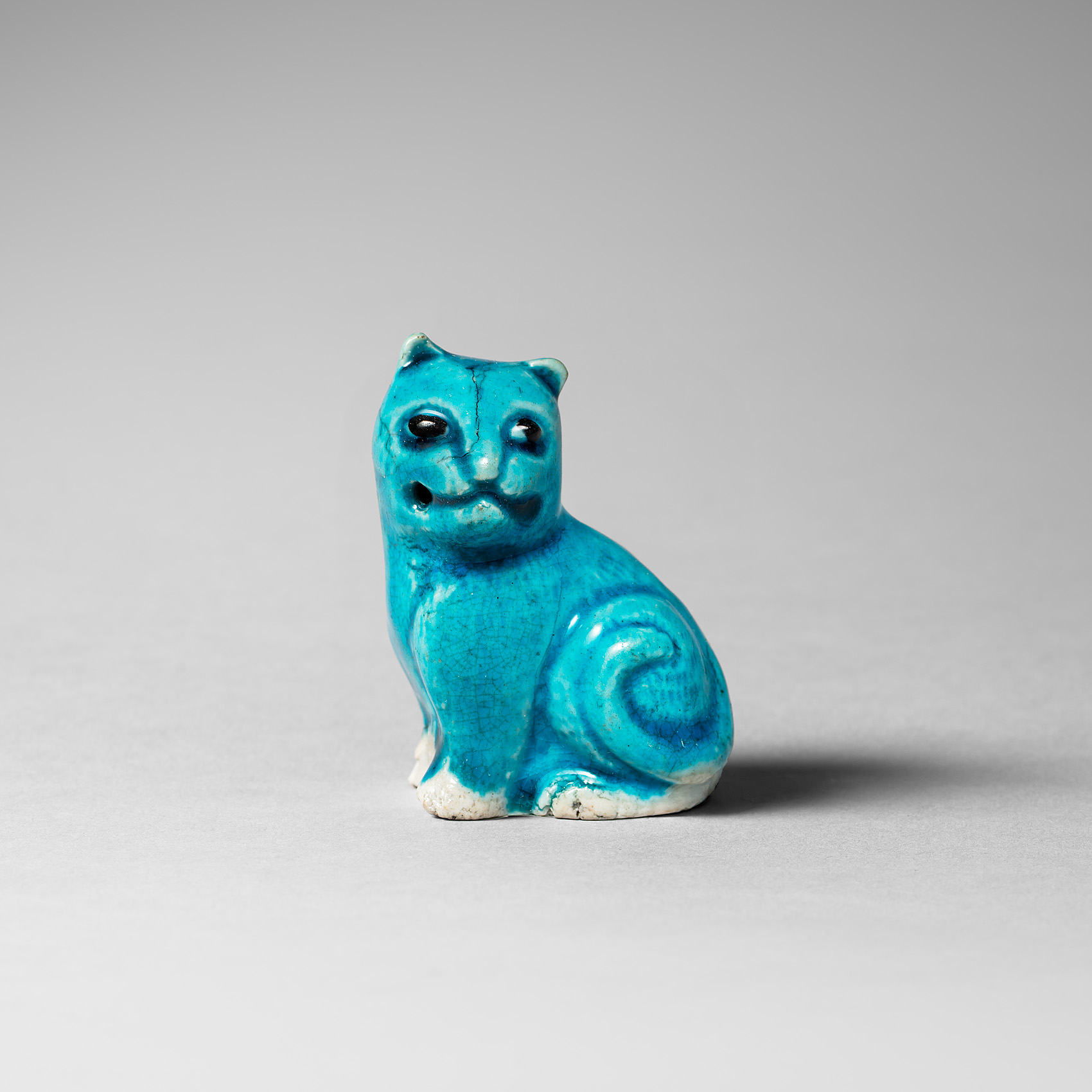 china turquoise water dropper biscuit kangxi.